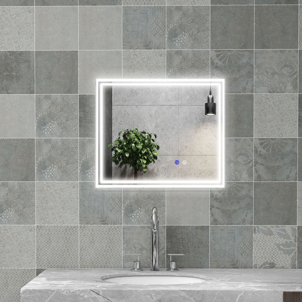 Portland Kleankin LED Bathroom Mirror 50 x 60cm Image 2