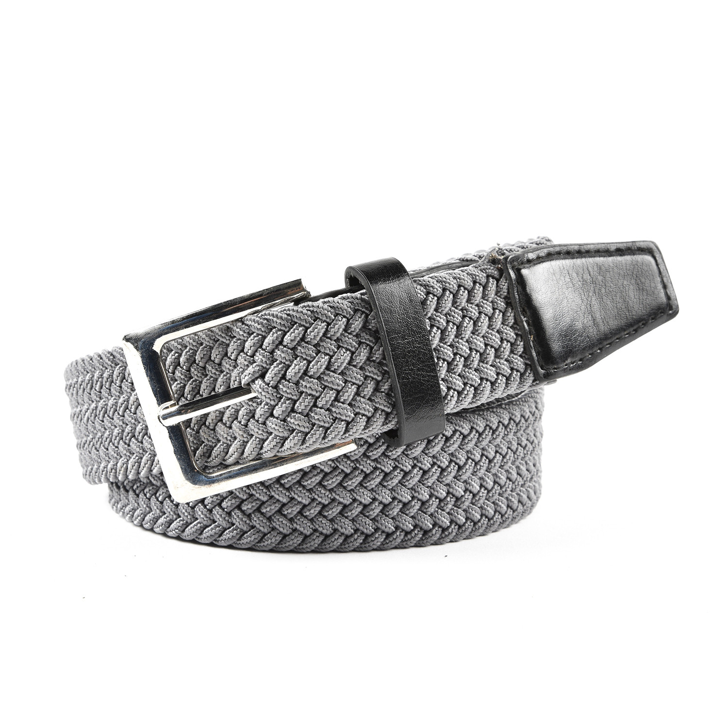 Elastic Braided Belt - Grey / M/L Image