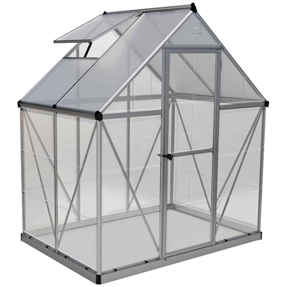 Palram Hybrid Silver 6 x 4ft Greenhouse Image 1