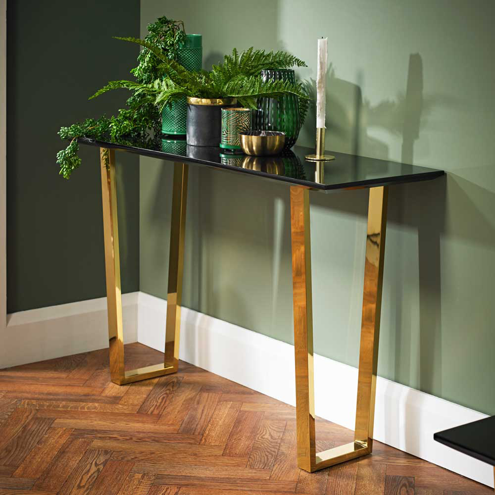 Antibes Black Console Table Image 1