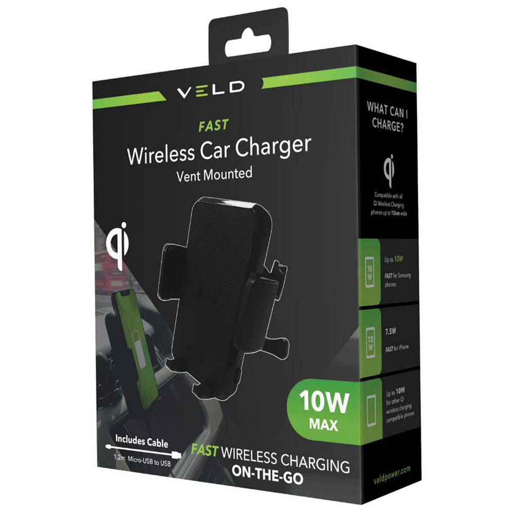 Veld Fast Wireless Car Charger 10W Image 1