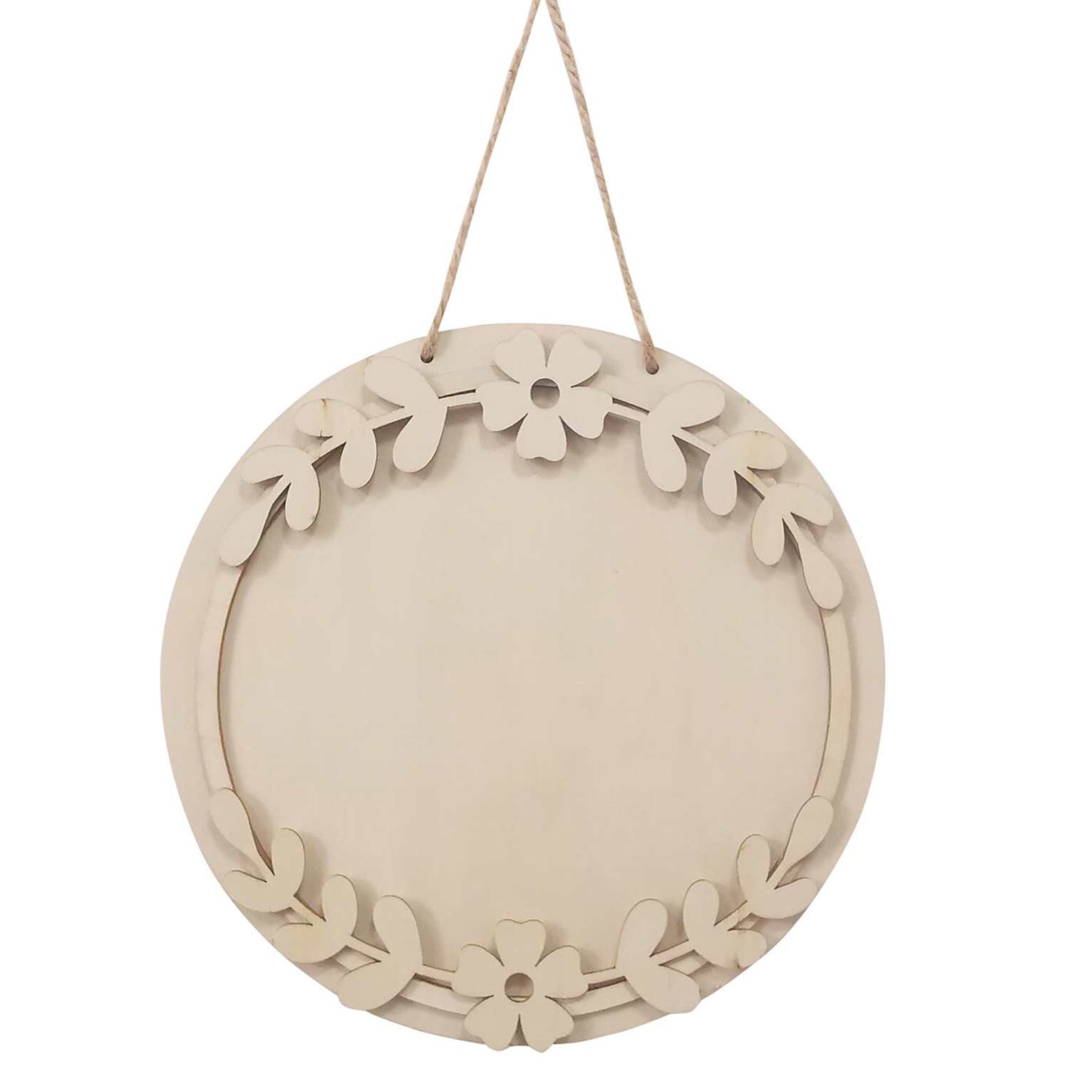 Round Wooden Hanging Sign Image 2