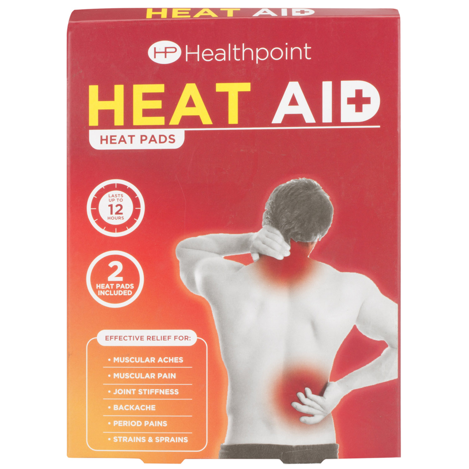 Healthpoint Heat Aid Pain Relief Pad 2 Pack Image