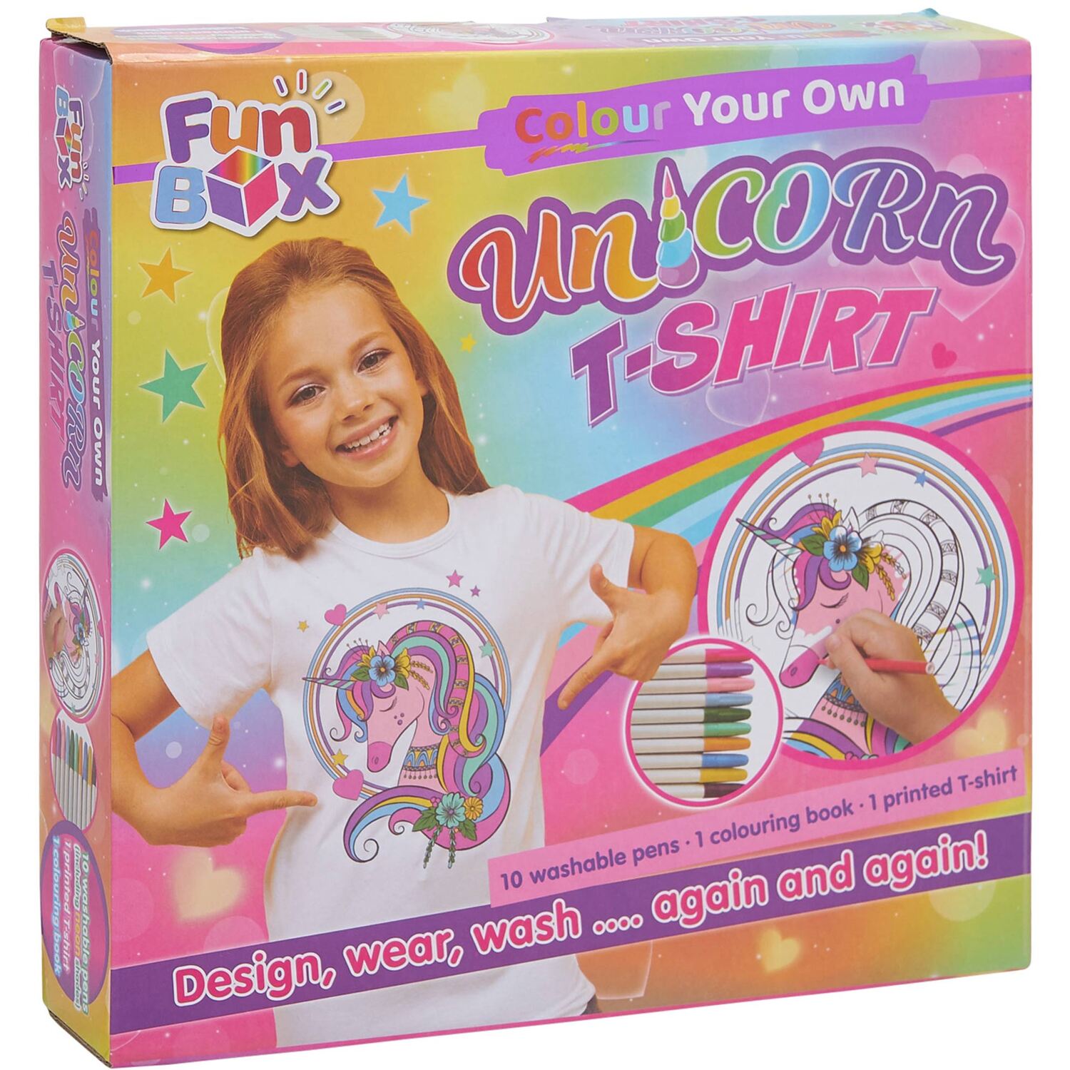 Bookoli Colour Your Own Unicorn T-Shirt Kit Image 4
