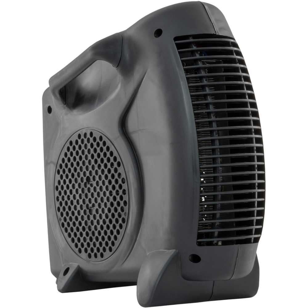 Black Fan Heater with 2 Heat Settings and Cool Function Image 1