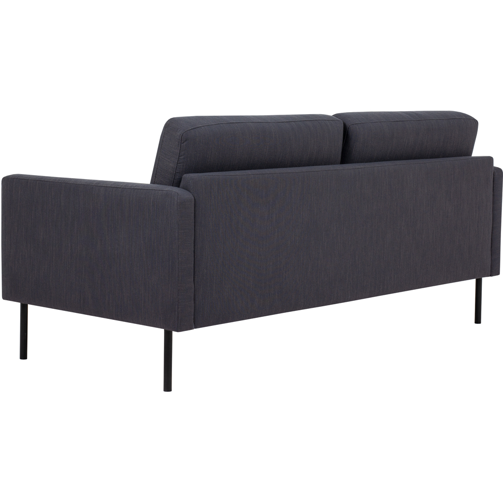 Florence Larvik 2.5 Seater Anthracite Sofa with Black Legs Image 4