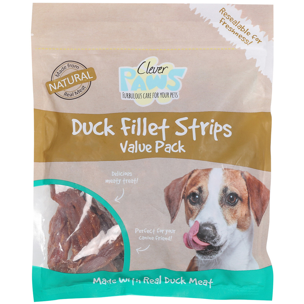 Clever Paws Duck Fillet Strips Dog Treat 32g Image 1