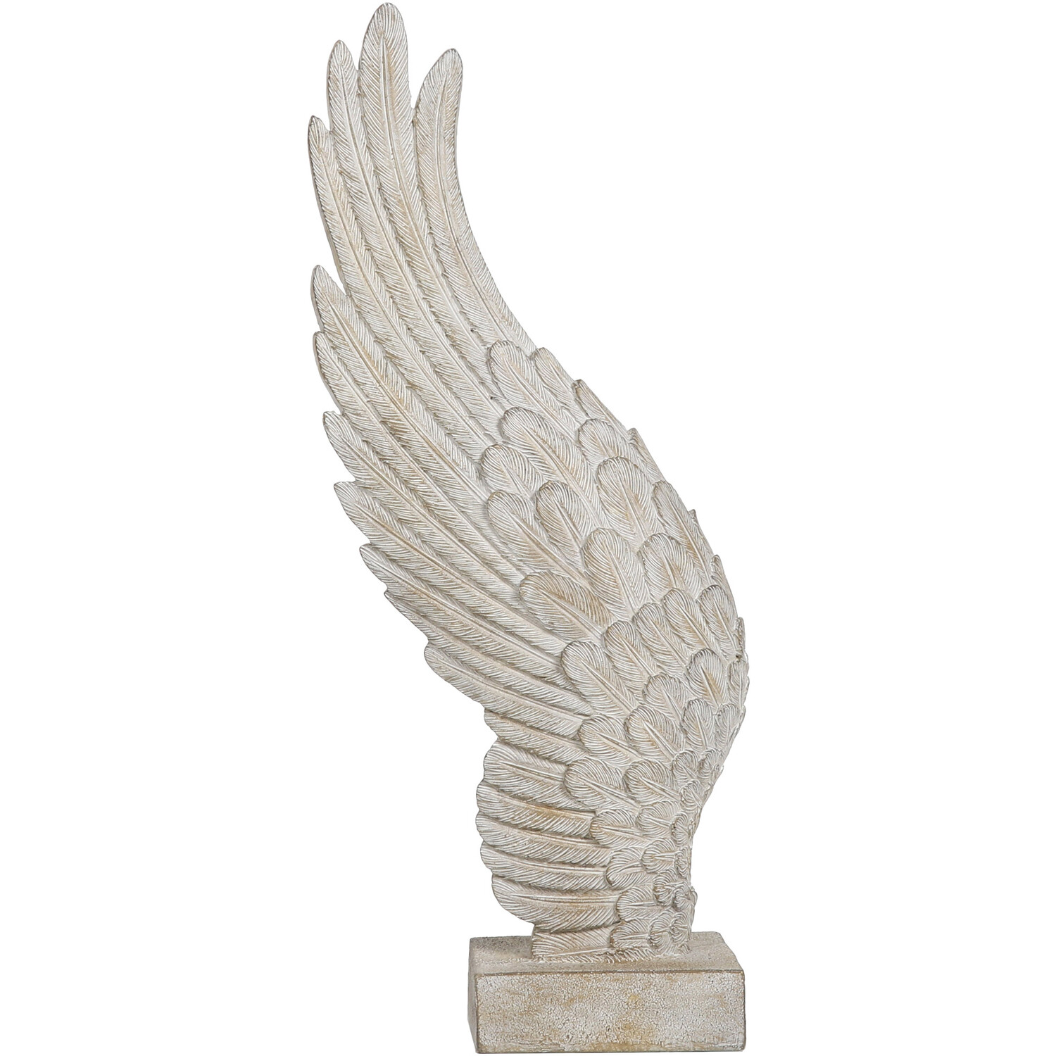 Single Natural Washed Large Angel Wing Ornament in Assorted styles Image 2