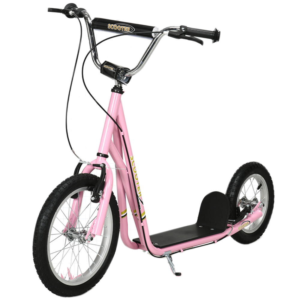 Tommy Toys Pink Dual Brakes Kids Scooter Image 1