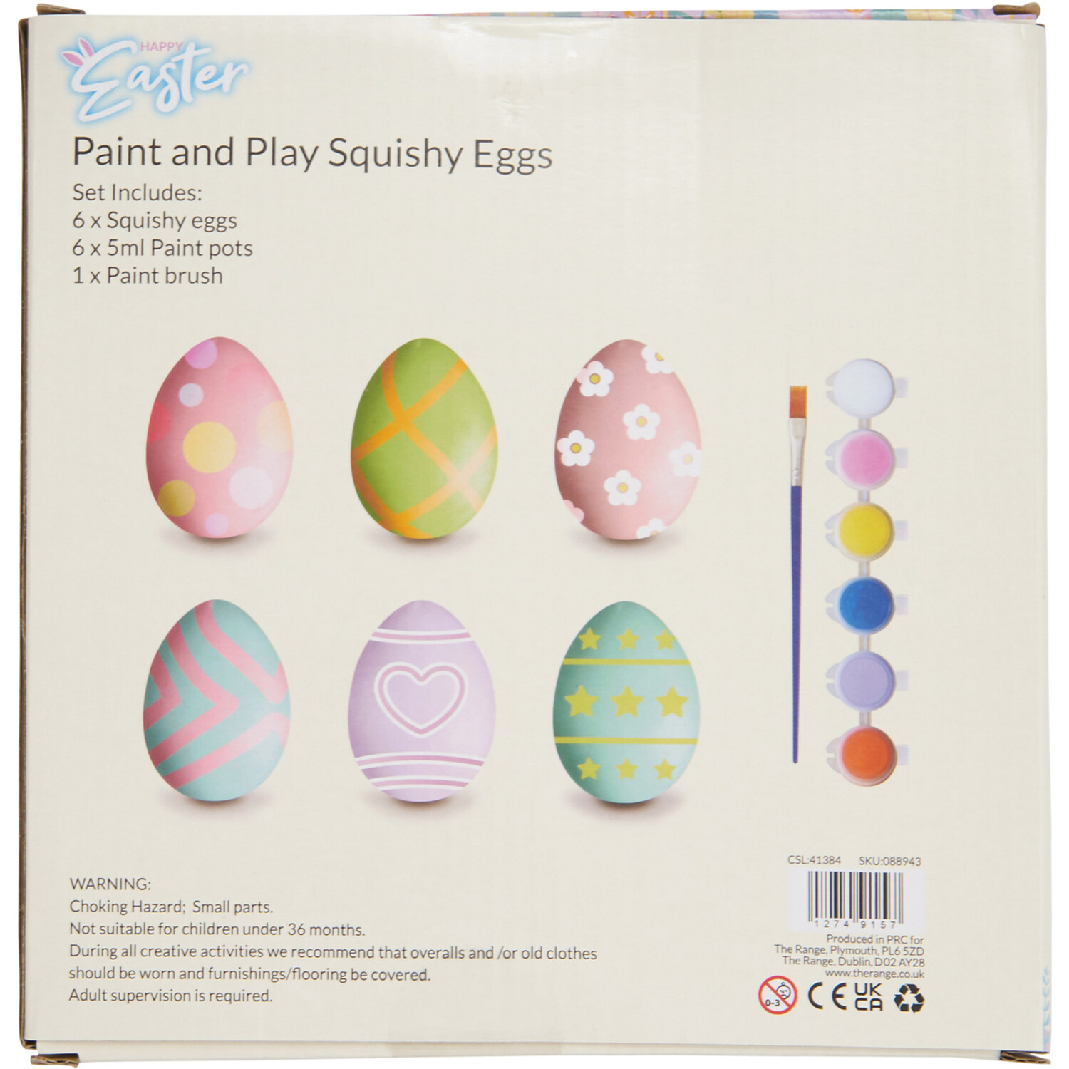 Easter Paint Your Own Squishy Egg Kit Image 4