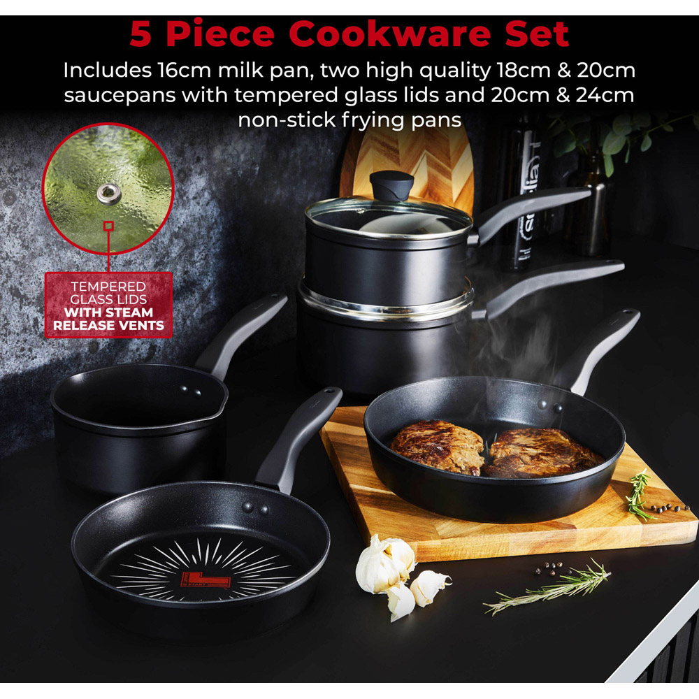 Tower Smart Start Forged 5 Piece Cookware Set Image 3