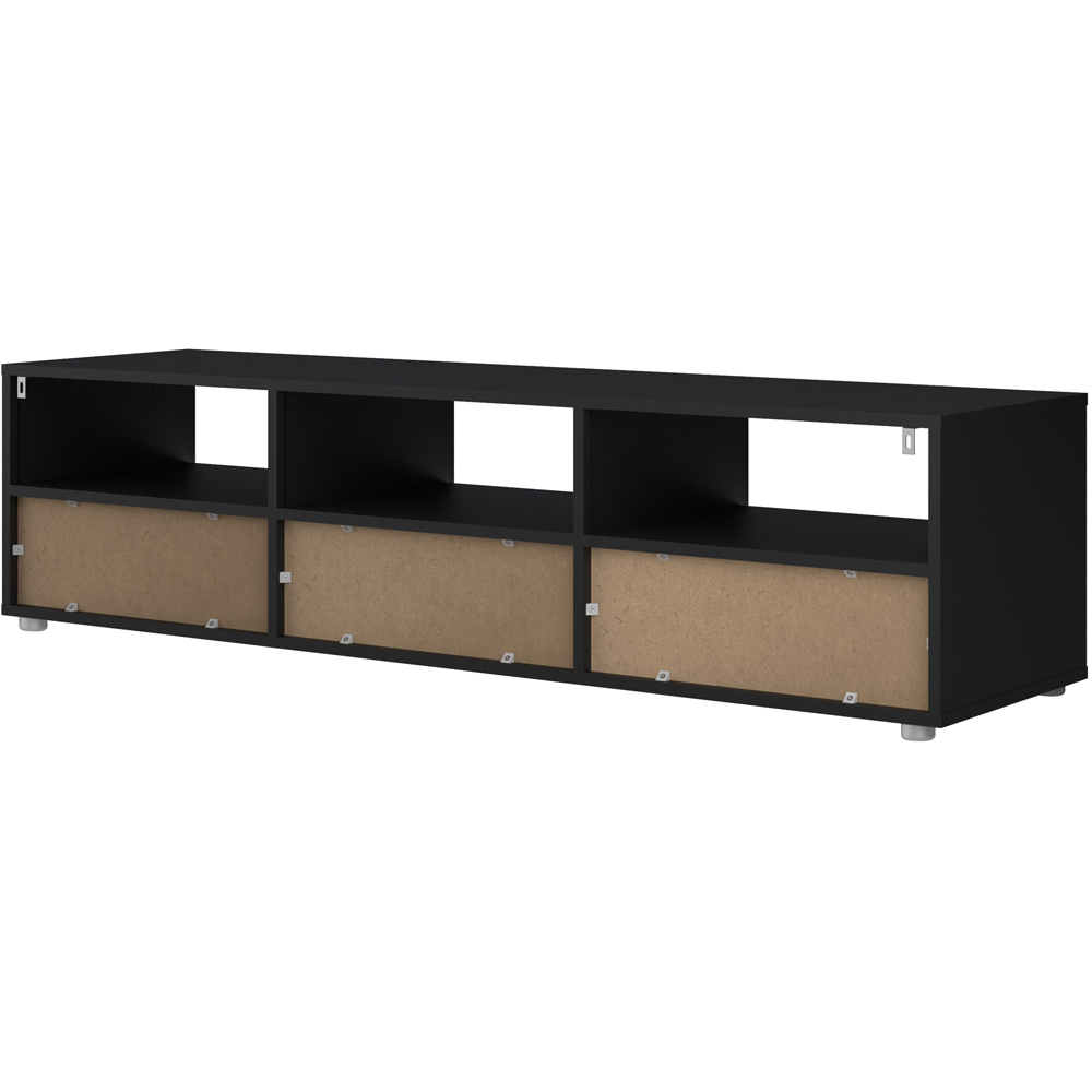 Furniture To Go Media 6 Shelf Black TV Unit Image 5