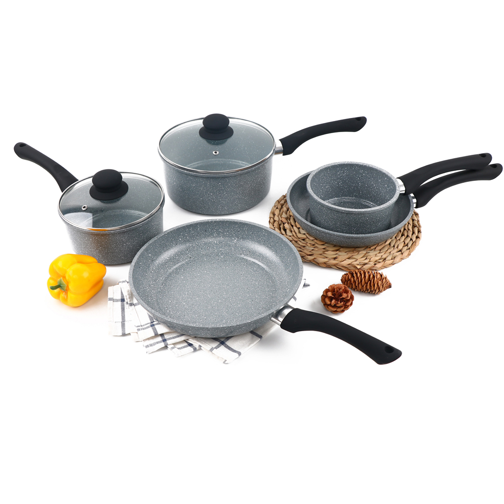 Durastone Grey Non Stick Carbon Steel Pan Set of 5 Image 6