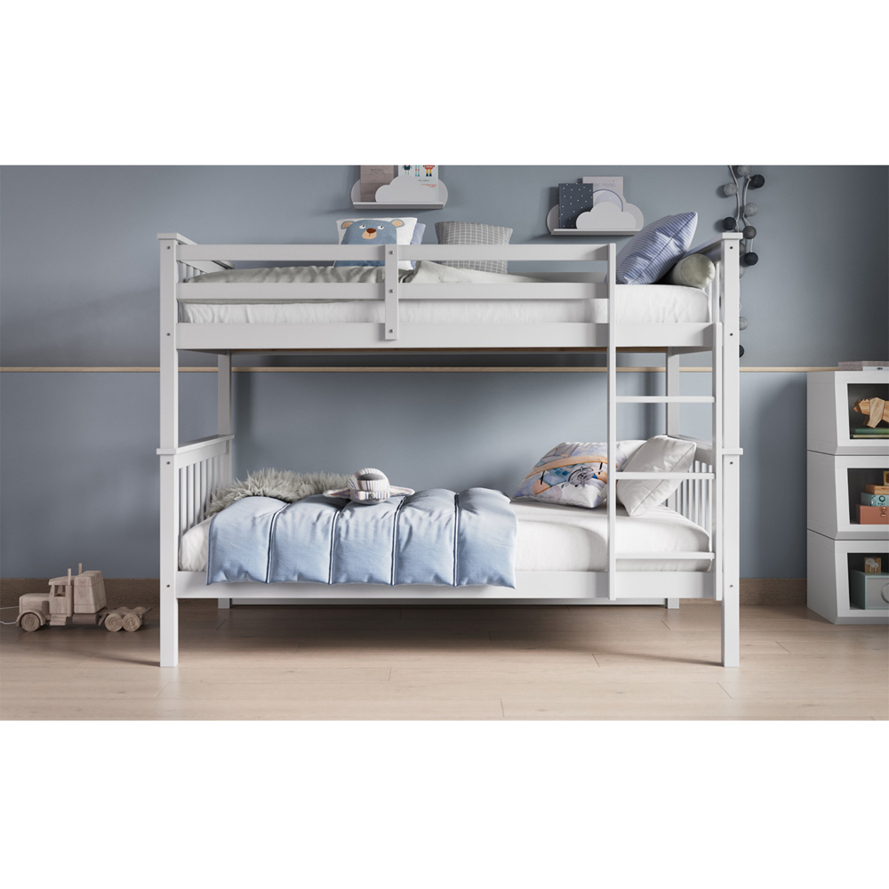 Flair Wooden White Zoom Bunk Bed Image 3