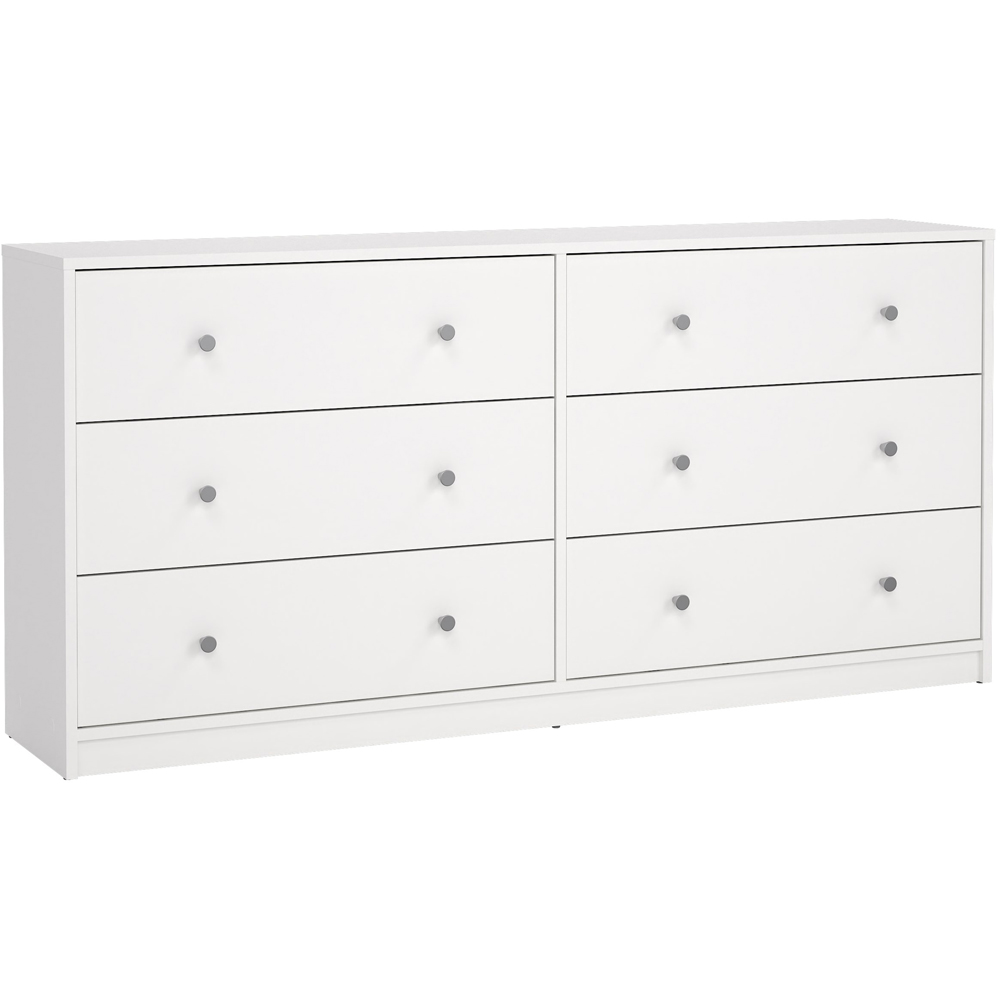 Furniture To Go May 6 Drawer White Chest of Drawers Image 2