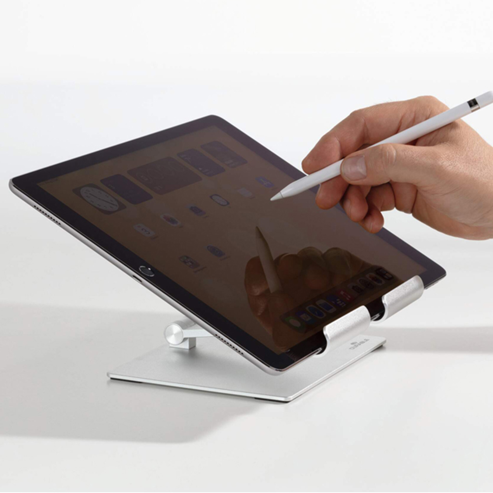Durable Premium Aluminium Rise Desk Stand Foldable Tablet Holder Image 8