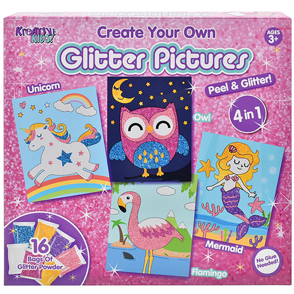 Kreative Kids Make Your Own Glitter Pictures Kit Image