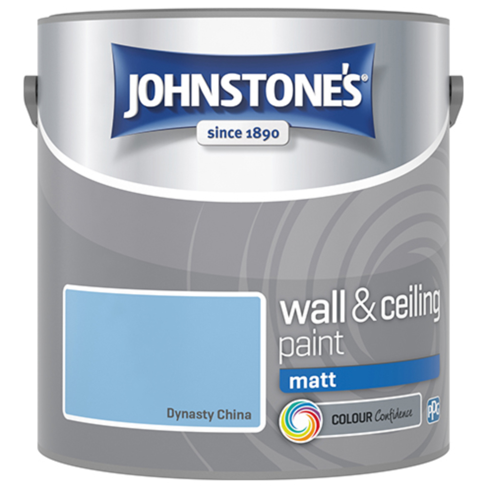 Johnstones Walls & Ceilings Dynasty China Matt Emulsion Paint 2.5L Image 2