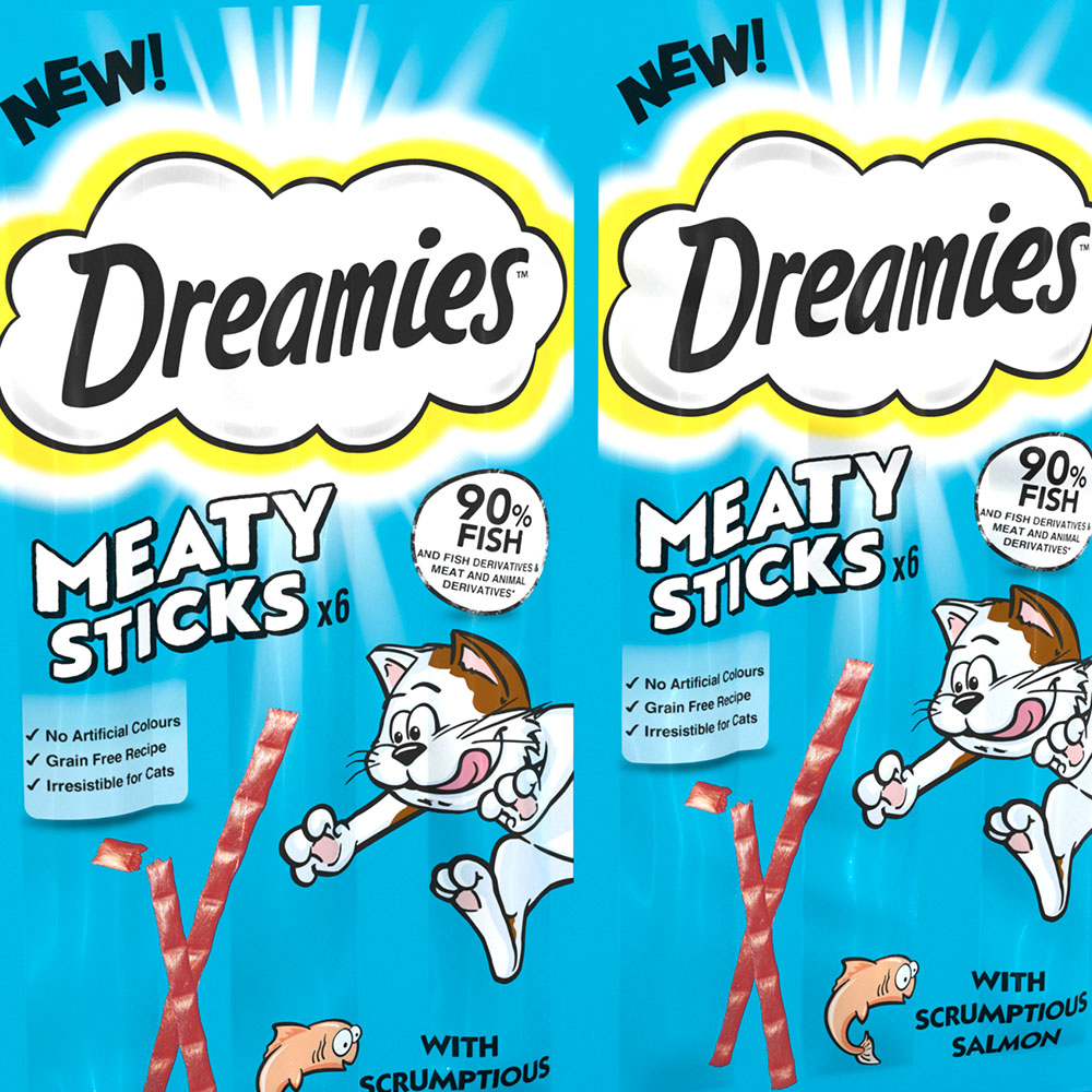 Dreamies Meaty Sticks with Salmon 30g Image 2