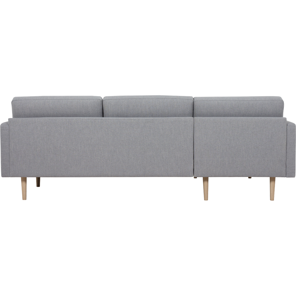 Florence Larvik 3 Seater Grey LH Chaiselongue Sofa with Oak Legs Image 5
