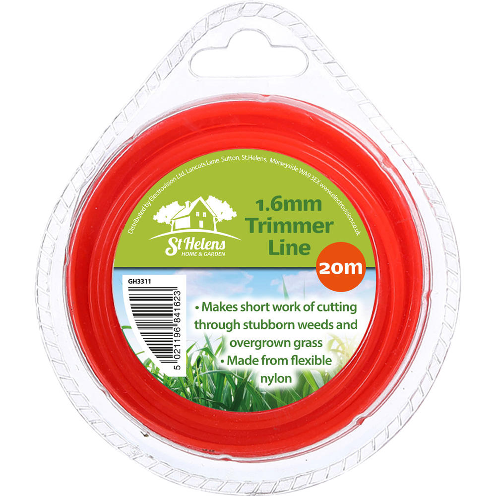 St Helens Orange Replacement Nylon Trimmer Line 1.6mm x 20m Image