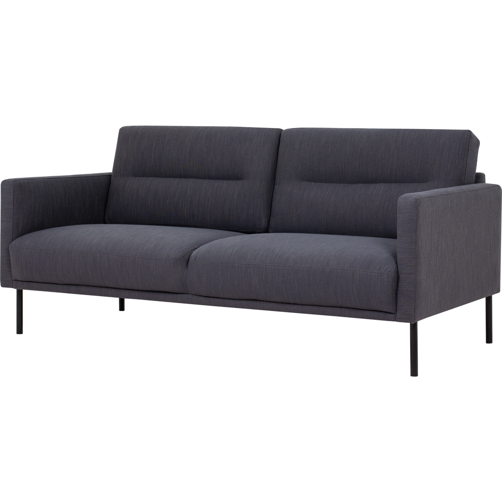 Florence Larvik 2.5 Seater Anthracite Sofa with Black Legs Image 3