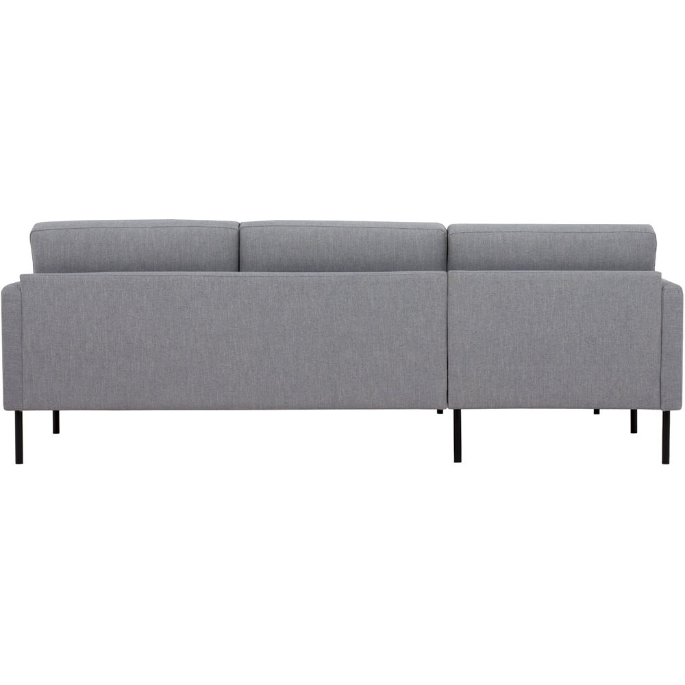 Florence Larvik 3 Seater Grey LH Chaiselongue Sofa with Black Legs Image 5