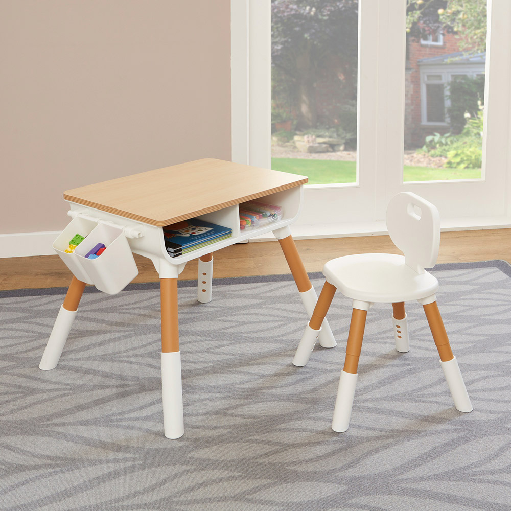 Liberty House Toys Scandi Height Adjustable Kids Table and Chair Set Image 3