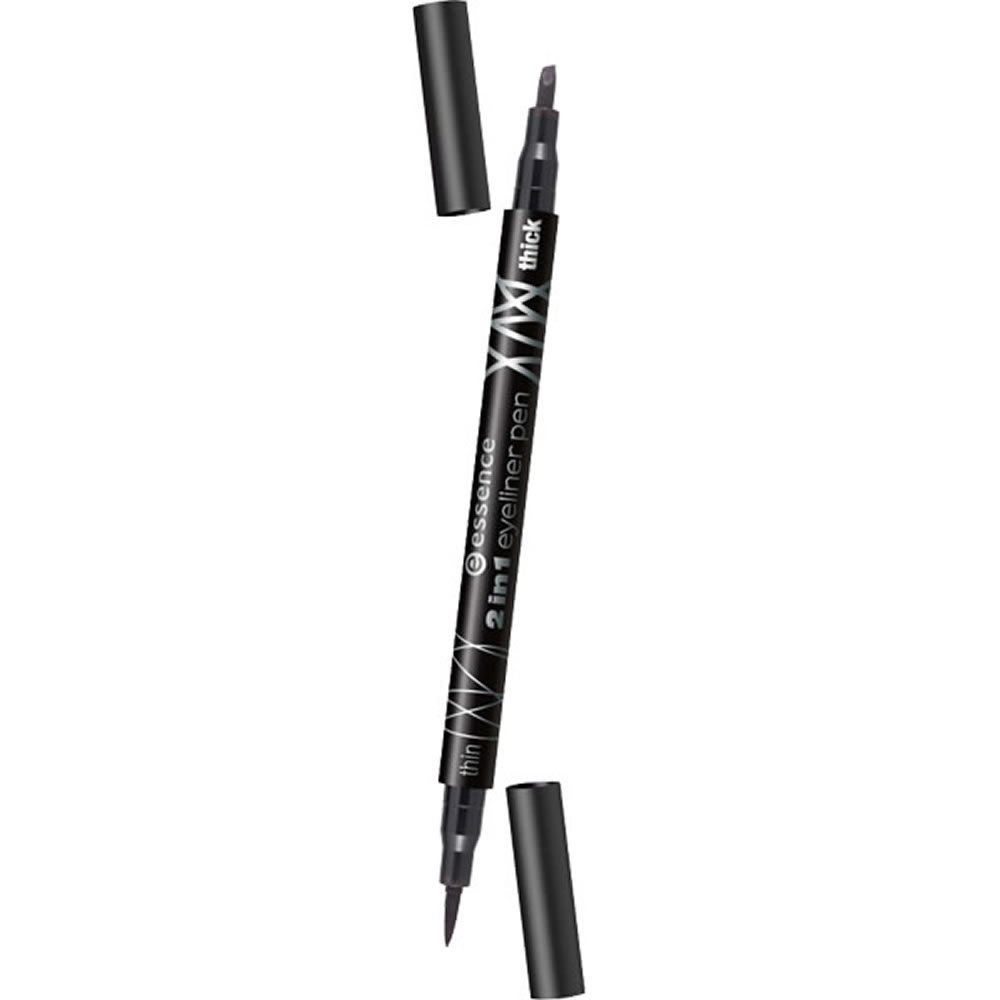 essence 2 in 1 Eyeliner Pen Black Wilko
