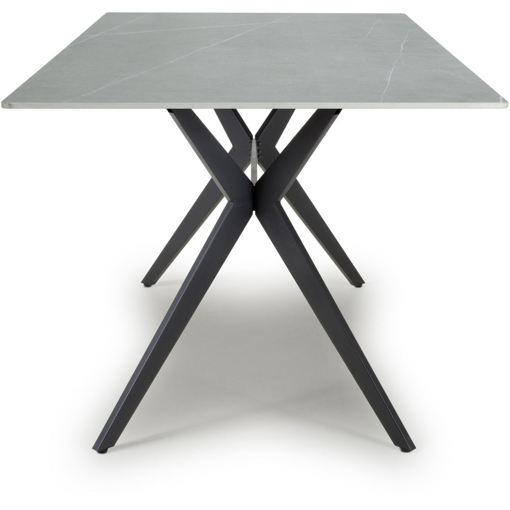 Timor 6 Seater Dining Table Grey Image 3