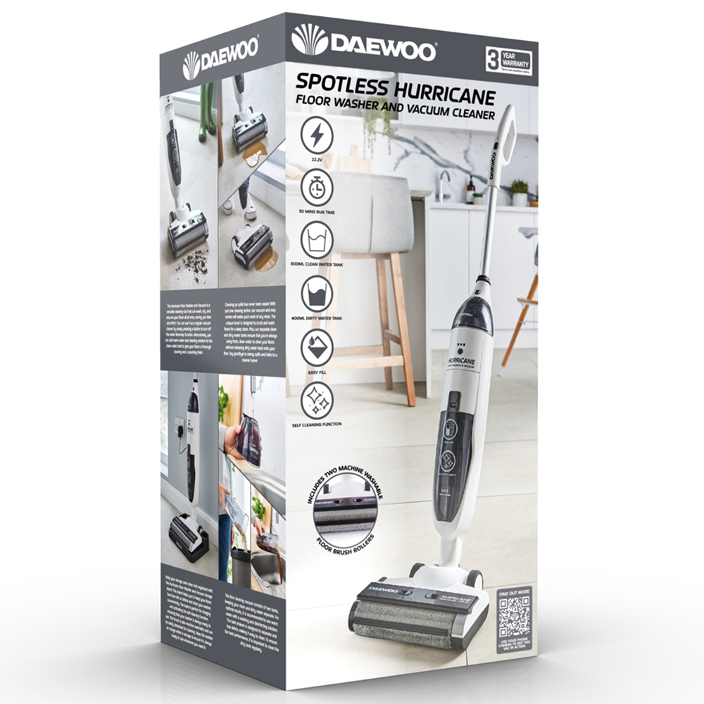 Daewoo Hurricane Floor Washer and Vacuum Cleaner 250W Image 9