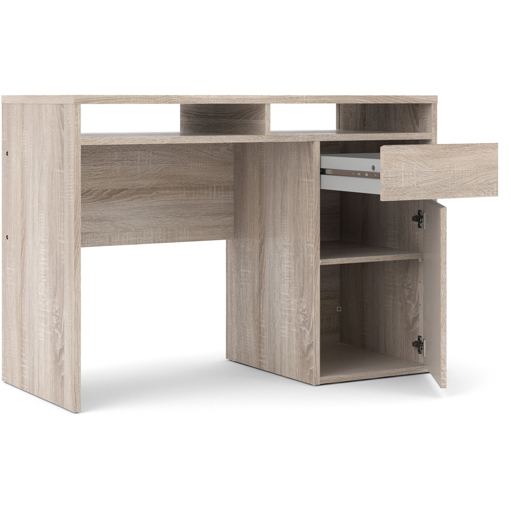Florence Function Plus Single Door Single Drawer Desk Truffle Oak Image 4