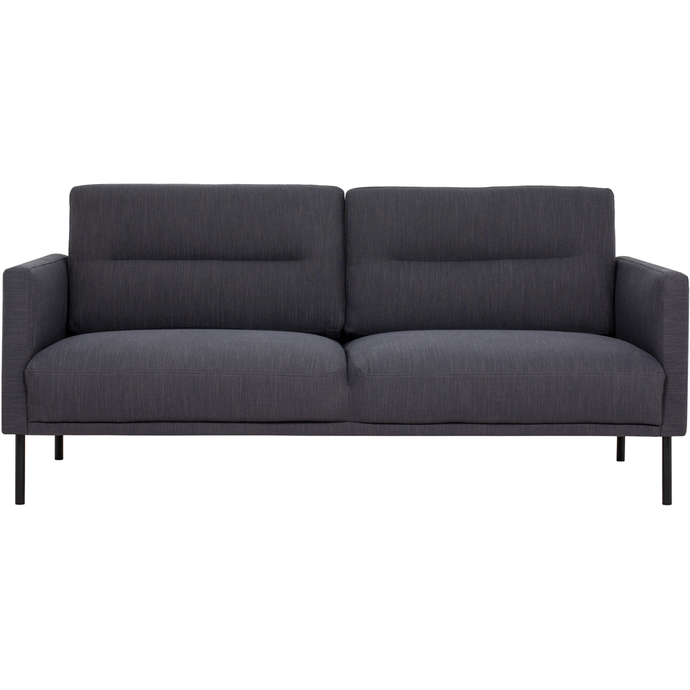 Florence Larvik 2.5 Seater Anthracite Sofa with Black Legs Image 2