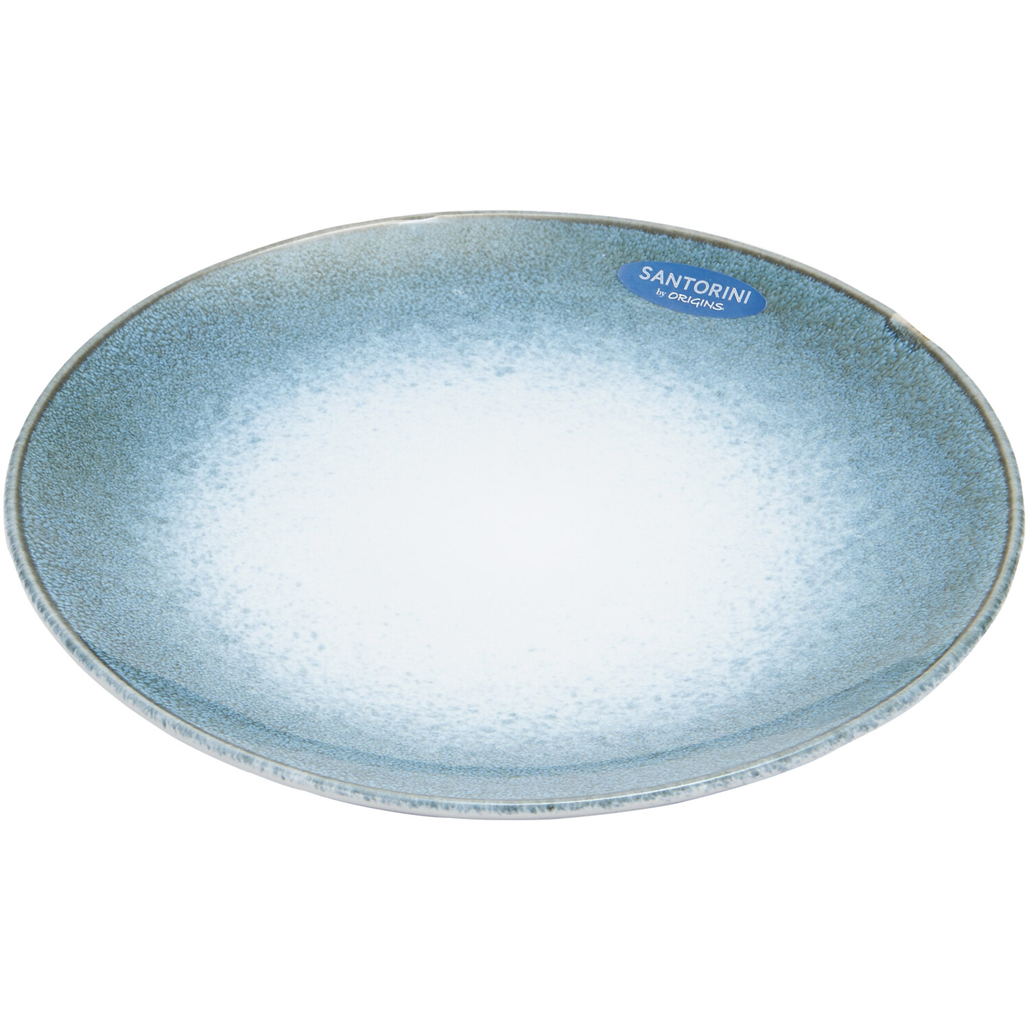 Origins Santorini Reactive Glaze Blue Dinner Plate Image 2