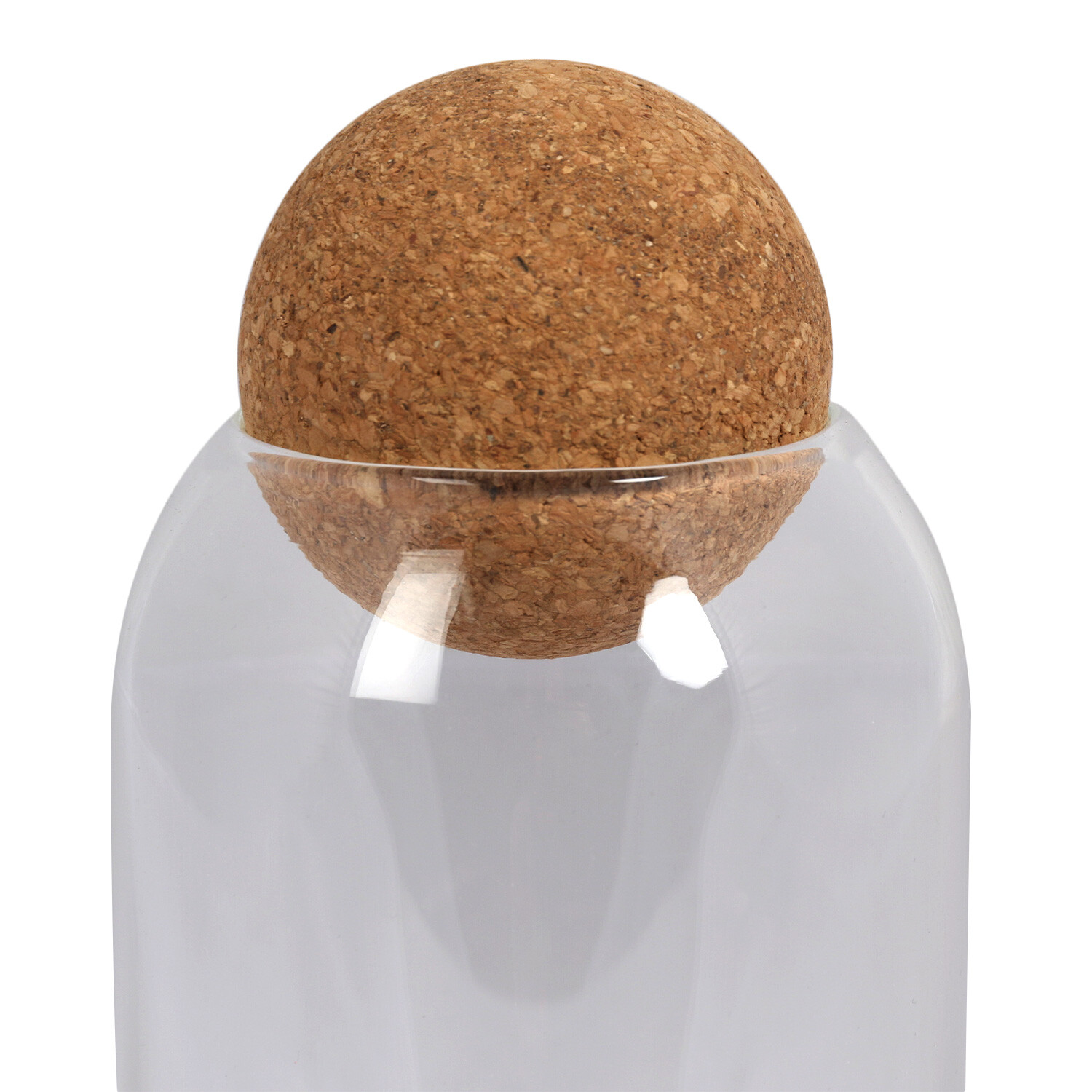 Storage Jar with Cork Lid - Clear / 800ml Image 2