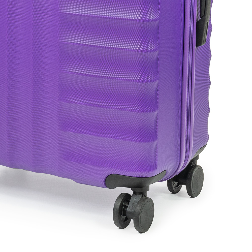 Pierre Cardin Large Purple Trolley Suitcase Image 3
