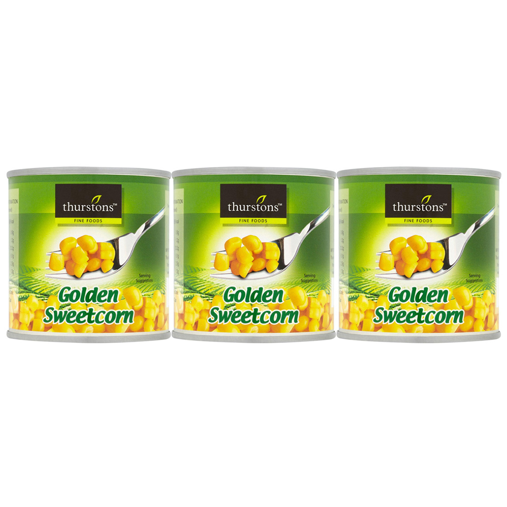 Thurstons Fine Foods Golden Sweetcorn 3 Pack 552g Image