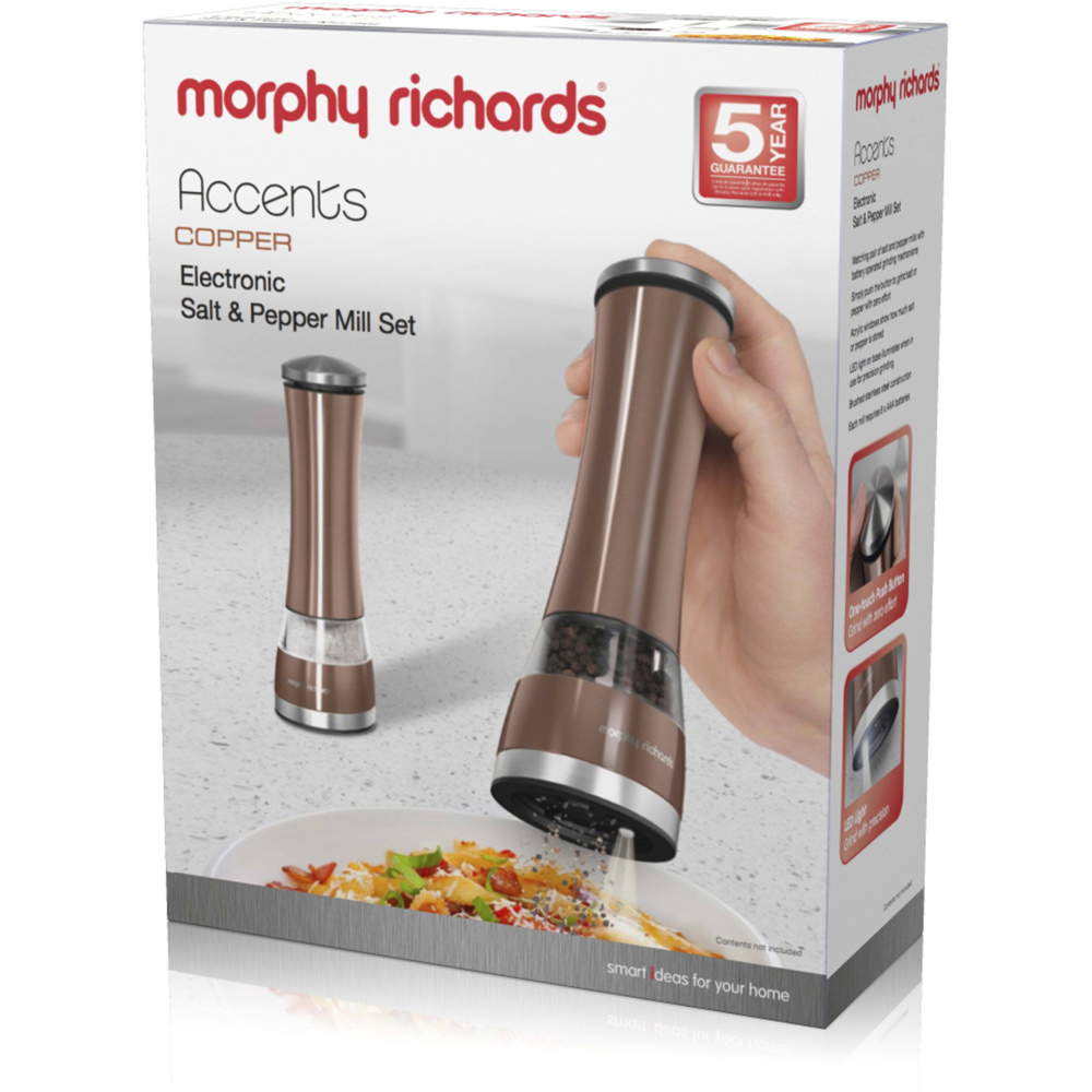 Morphy Richards Copper Electronic Salt and Pepper Mill Image 3