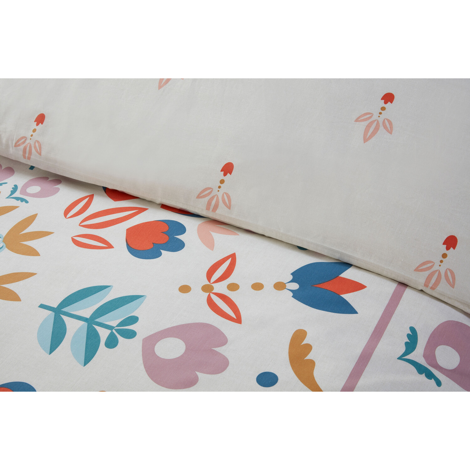 Amari Floral Duvet Cover and Pillowcase Set - Superking Image 4
