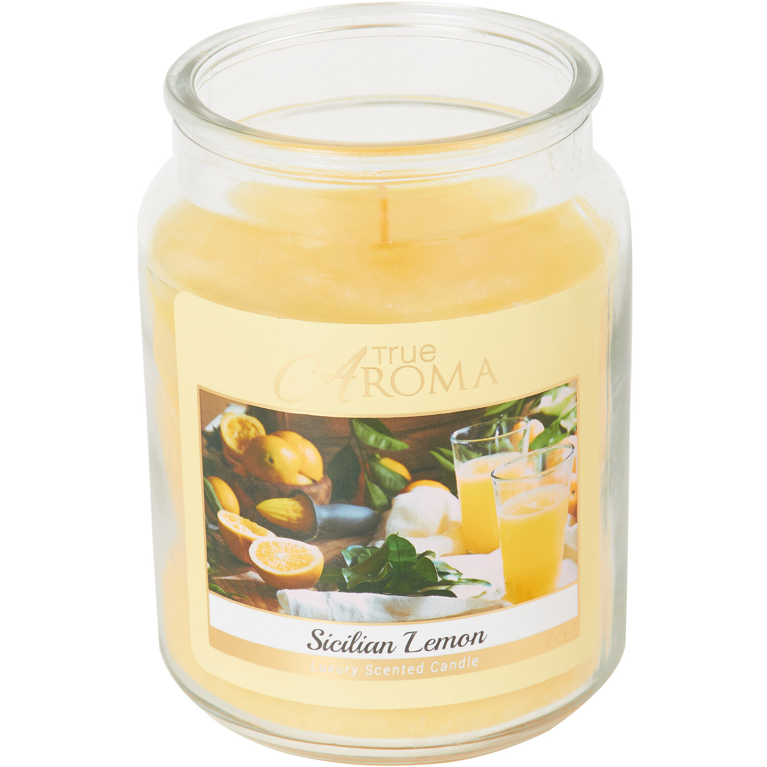 Sicilian Lemon Mason Jar Candle - Yellow Image 2