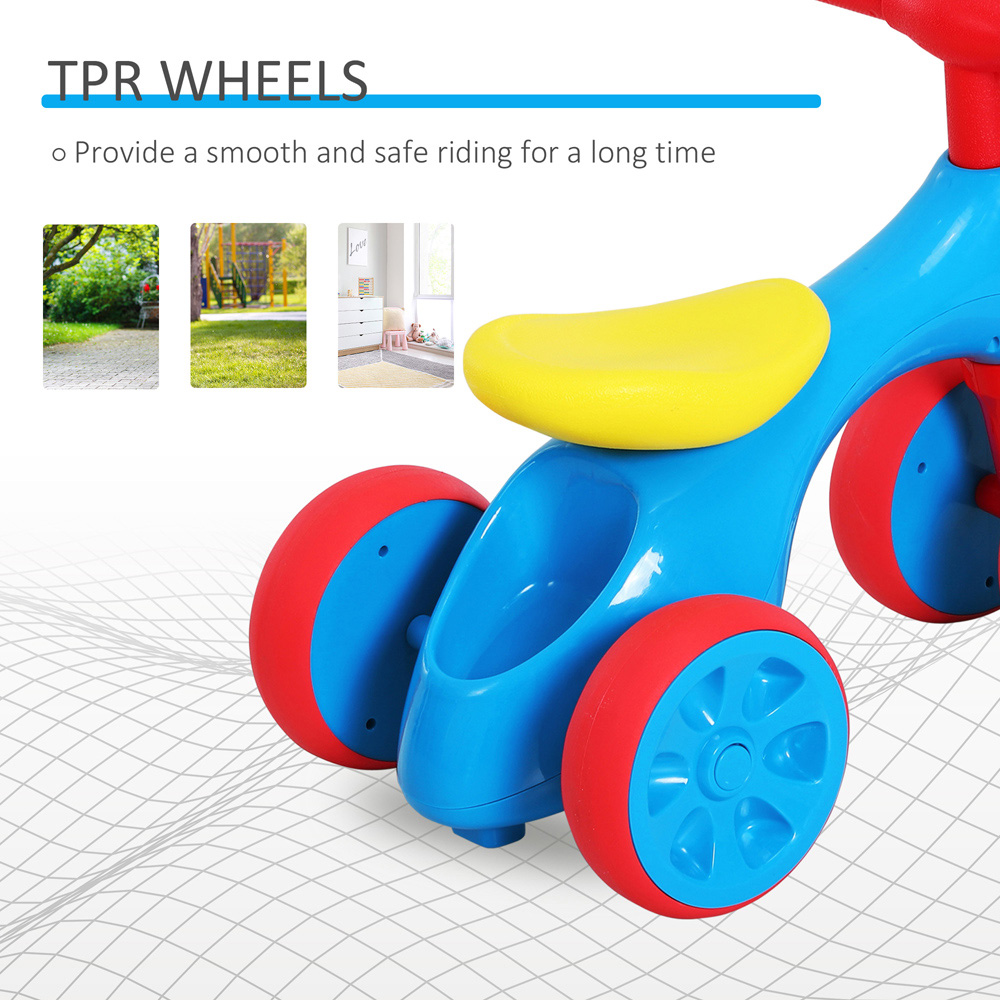 Tommy Toys 4 Wheels Multicolour Baby Balance Bike with Storage Bin Image 3