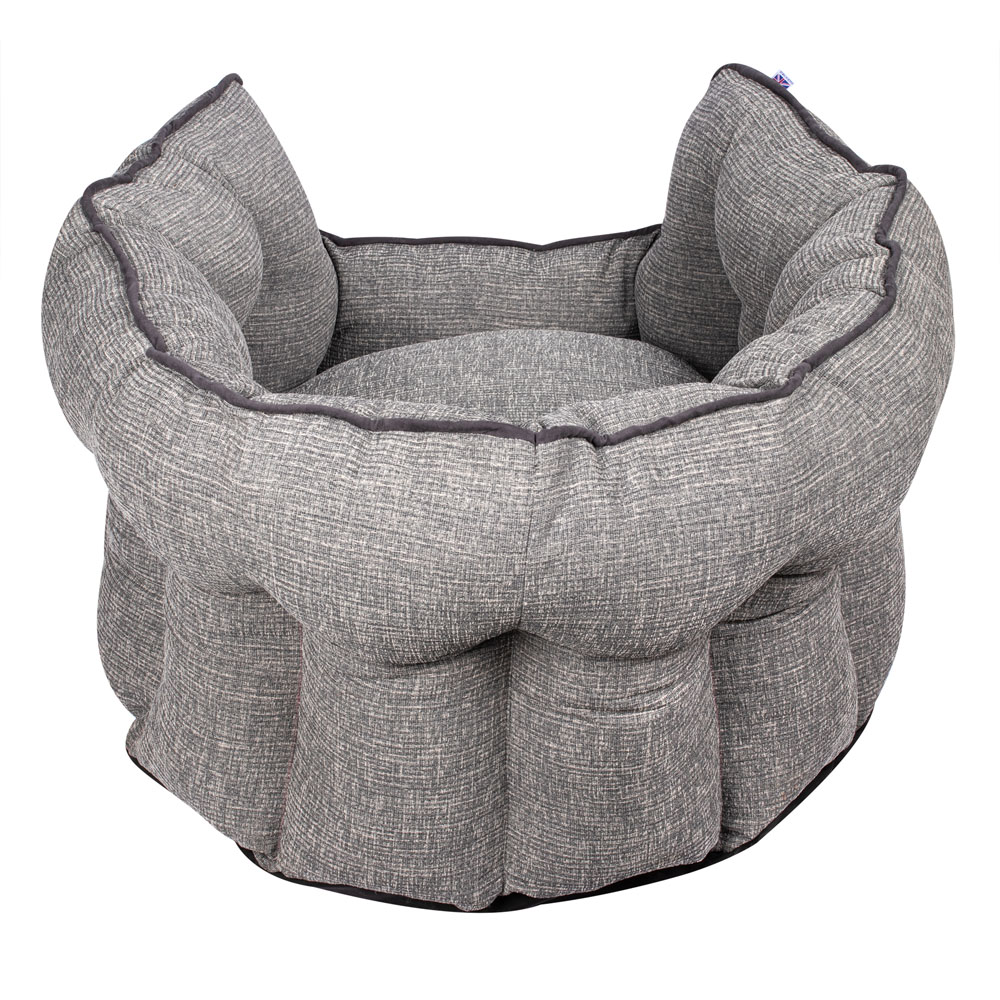 Bunty Regal Large Fossil Grey Oval Pet Bed Image 5