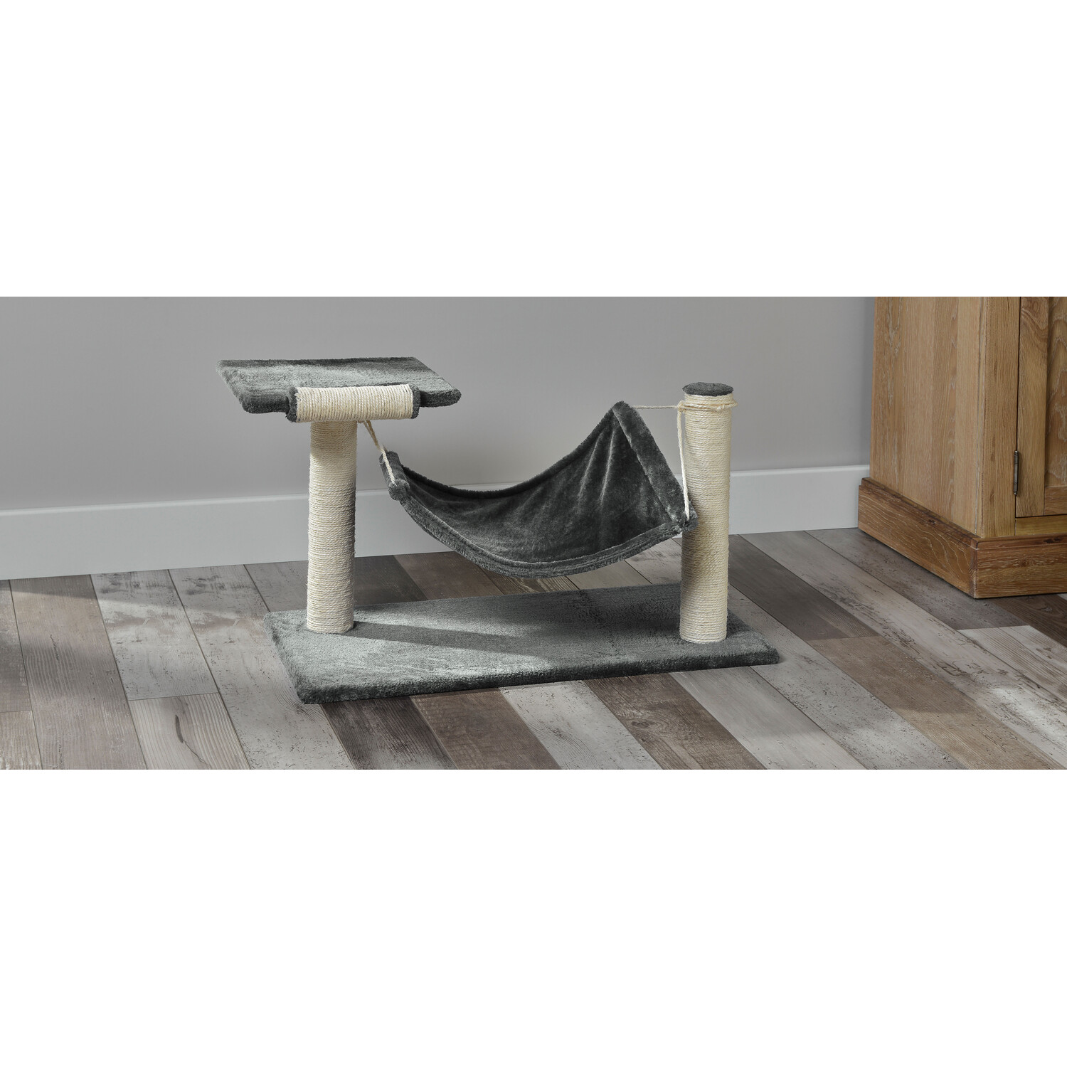 Clever Paws Grey Cat Island Scratching Posts Image 4