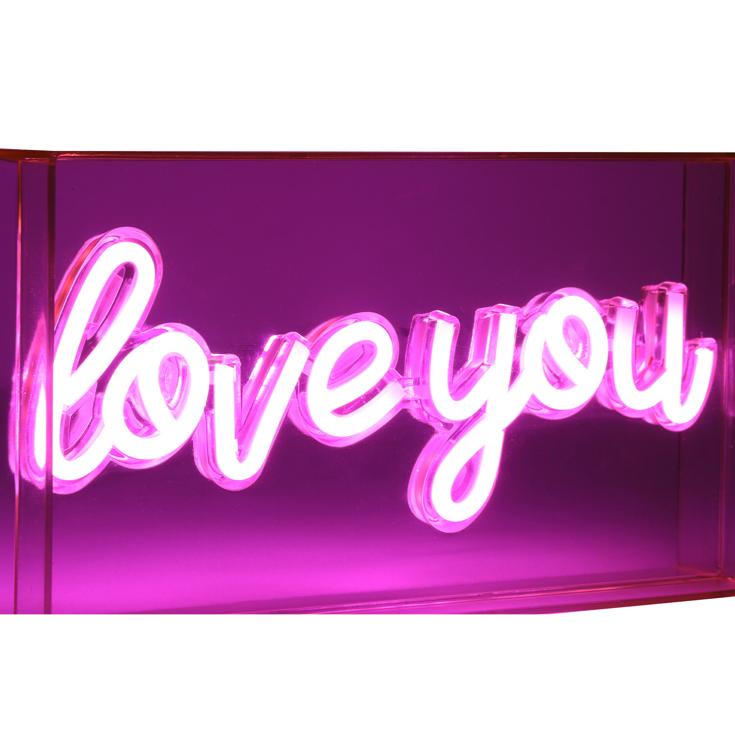 Love You Neon Block Light - Pink Image 6