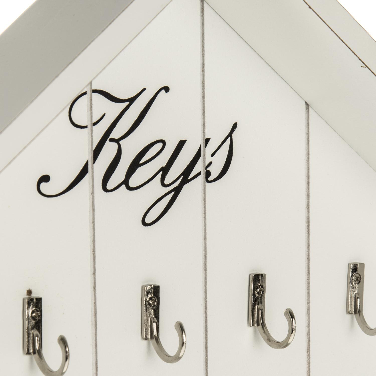Neutral Wooden Letters and Key Holder Image 2