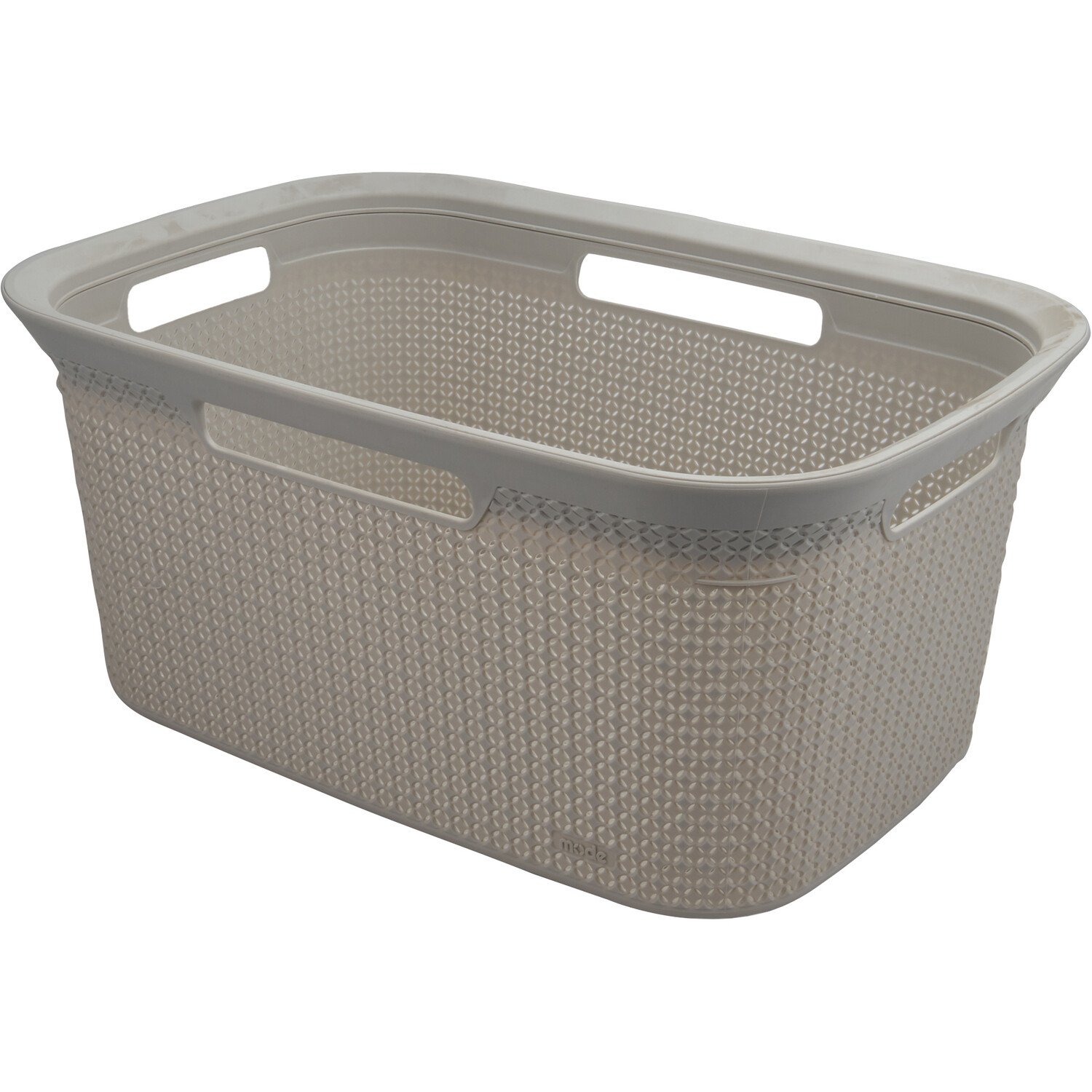 Ezy Plastic Laundry Basket  - Warm Grey Image 1