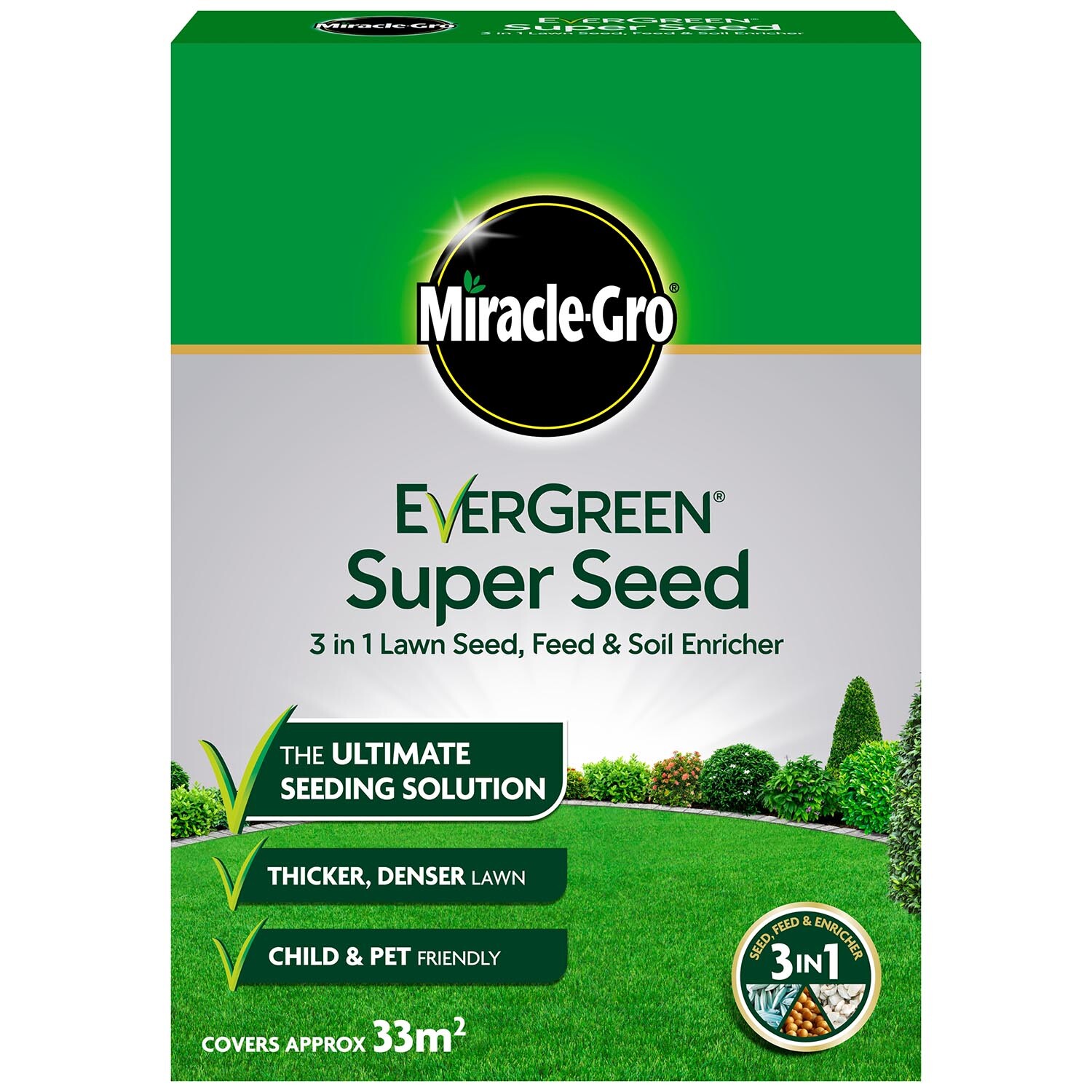Miracle Gro Evergreen Super Lawn Seed Image 1
