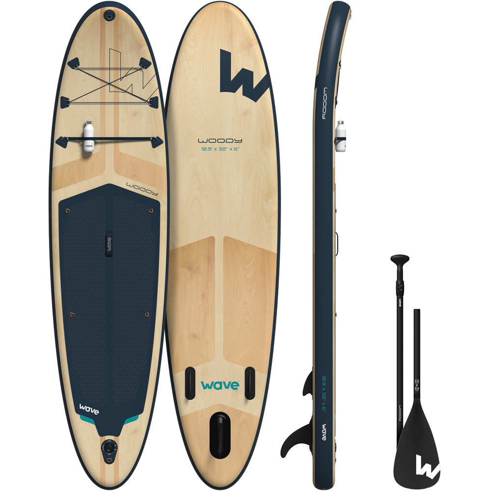 Wave Woody Navy Stand Up Paddle Board and Accessories 10ft 9inch Image 2