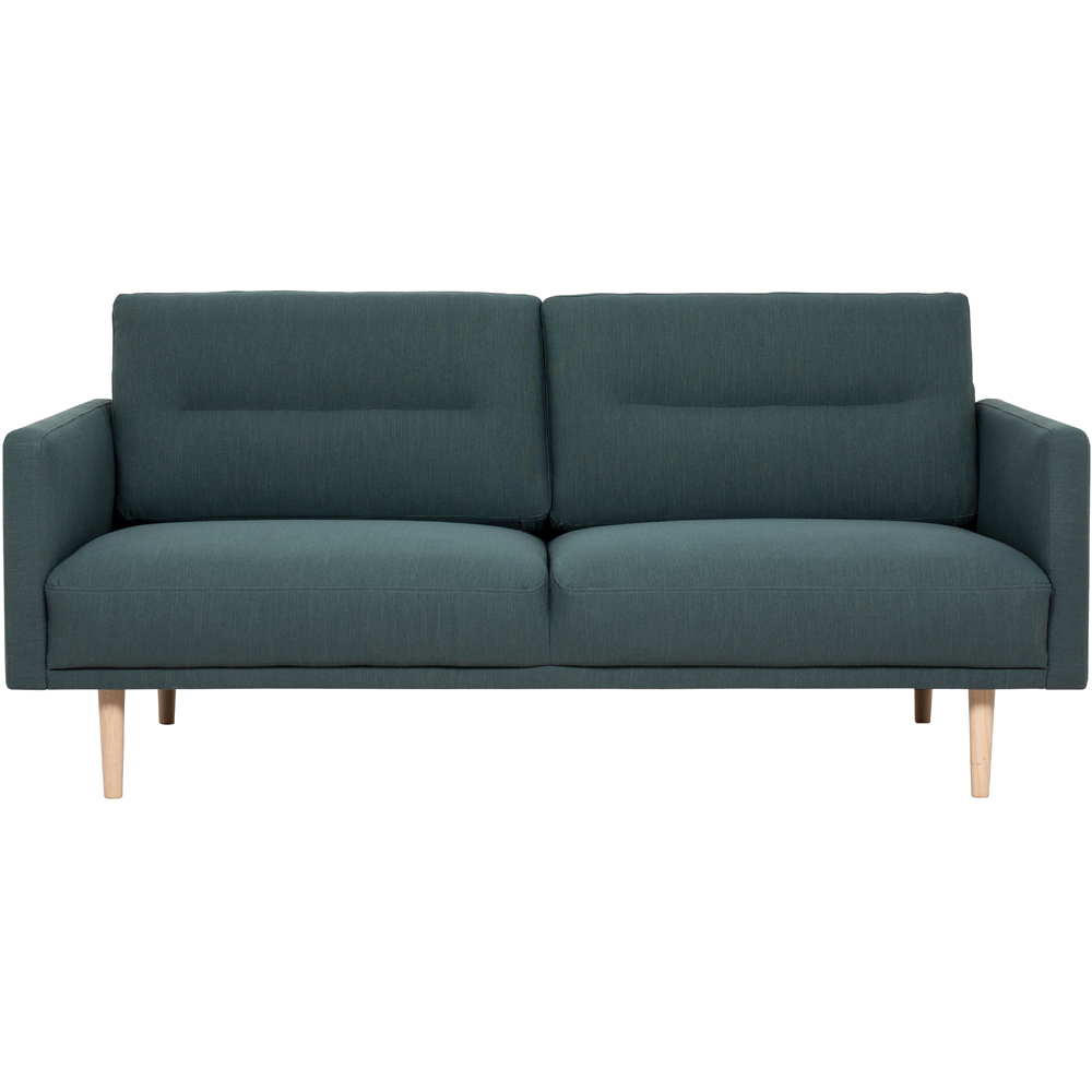 Florence Larvik 2.5 Seater Dark Green Sofa with Oak Legs Image 2