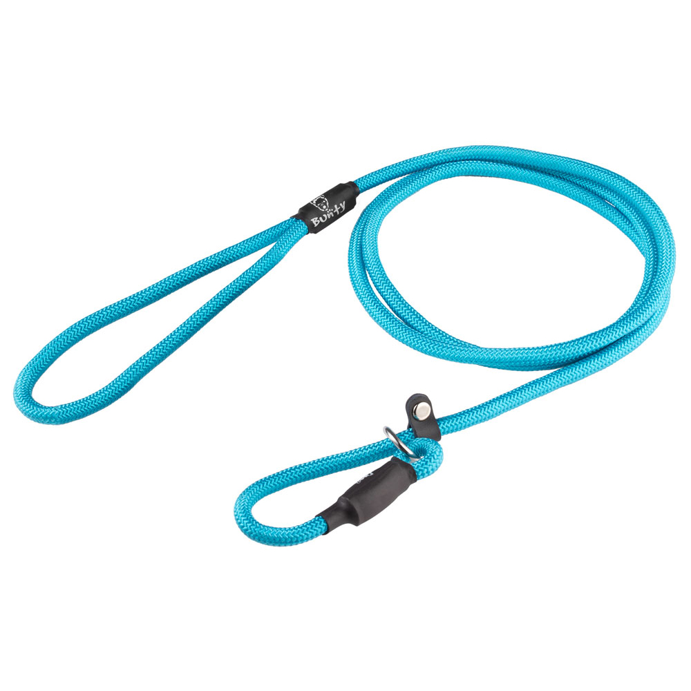 Bunty Medium 8mm Light Blue Rope Slip-On Lead For Dogs Image 1